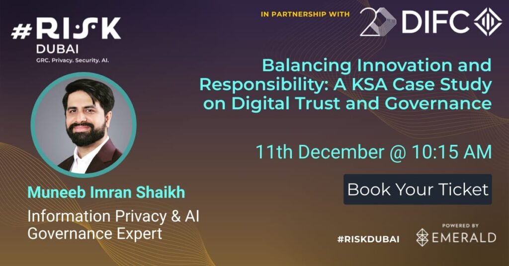 Human progress has long thrived on innovation, yet value creation in today’s digital world demands a balance with societal priorities like privacy, security, and trust. This session will delve into how emerging regulations in KSA and the wider region influence value creation, consumer behaviour, and business models. Panellists will discuss the regulatory impact on business innovation, shifts in privacy norms, and predictions for future legislation, providing insight on how organizations can adapt under evolving digital governance frameworks.